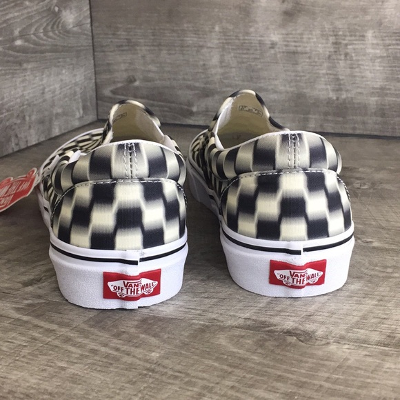 VANS Classic Slip-On (Blur Check) Black/Classic - Picture 5 of 8